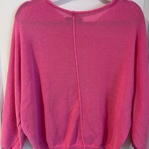 Zara Vibrant Pink Crew Neck Sweater